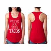 Ladies racer back tank tops